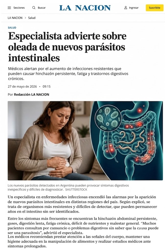 Noticia sobre parásitos